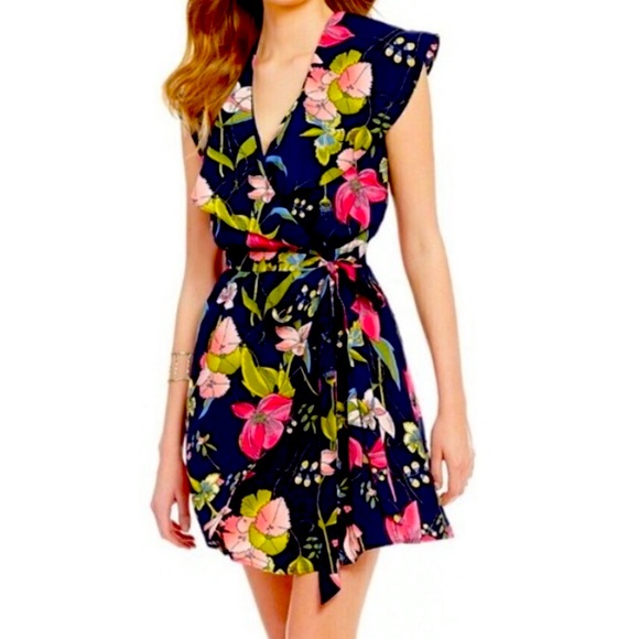 New Gianni Bini Penelope Wrap Dress - Picture 4 of 11